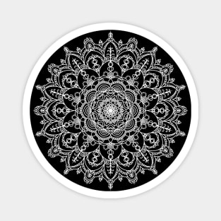 Bohemian floral mandala art pattern Magnet